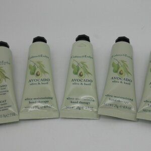 CRABTREE & EVELYN Hand Therapy AVOCADO OLIVE & BASIL - 0.9 oz ea - Lot of 5